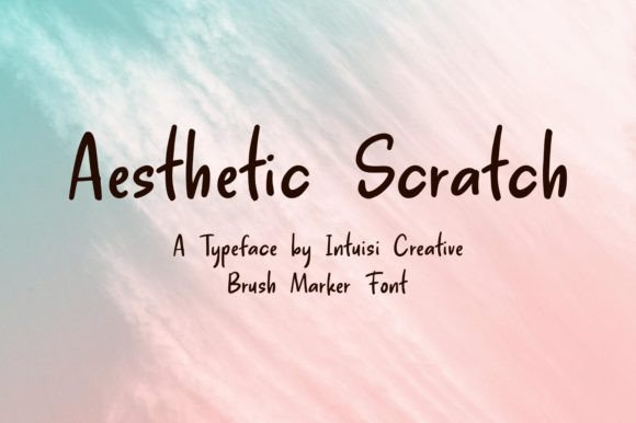 Aesthetic Scratch: A Handwritten Font for Handmade Creations