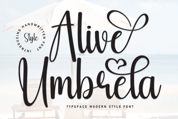 Alive Umbrela: A Handwritten Font with Editorial Grace