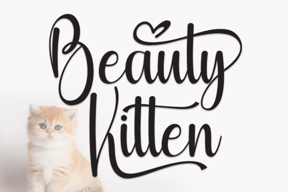 Beauty Kitten Font: A Handwritten Typeface for Campaigns