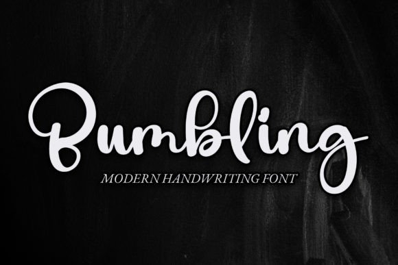 Bumbling: A Handwritten Typeface for Modern Editorial Design