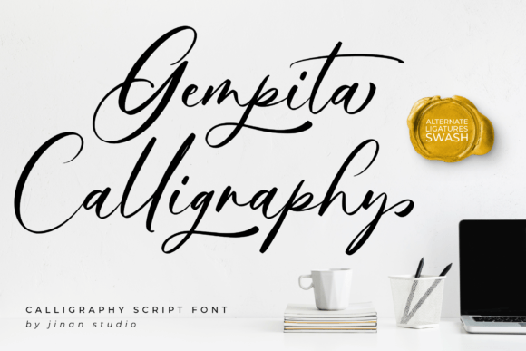 Gempita Calligraphy: A Graceful Script Font for Small Business Branding