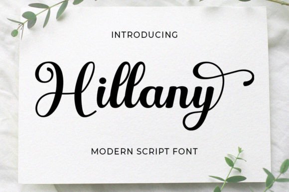 Hillany: A Script Typeface for Editorial Elegance