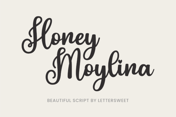 Honey Moylina: A Romantic Script Font for Thoughtful Branding