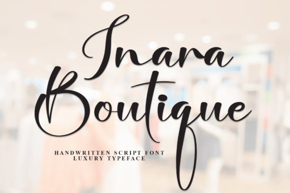 Inara Butique: A Script Font That Brings Handmade Products to Life