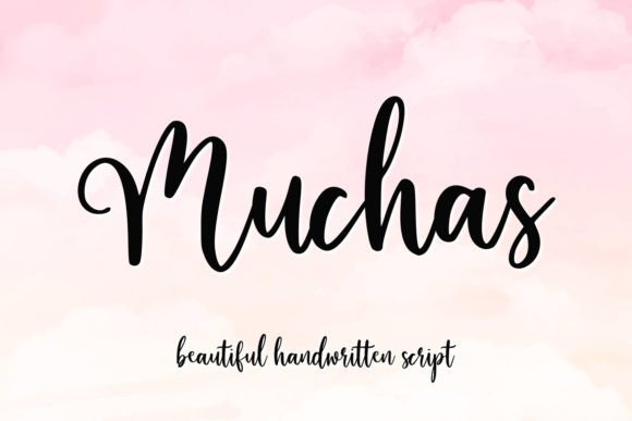 Muchas Font: A Friendly Handwritten Typeface for Small Business Branding