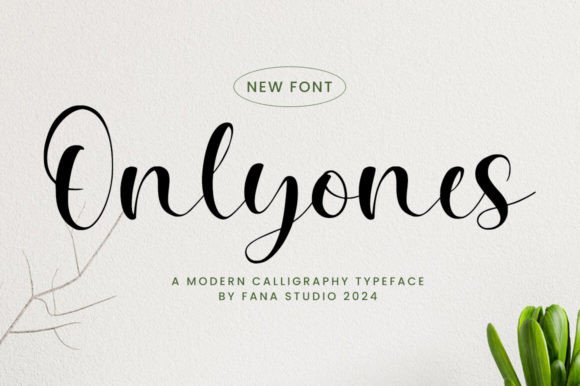 Onlyones A Versatile Script Font for Handmade Products and Printables