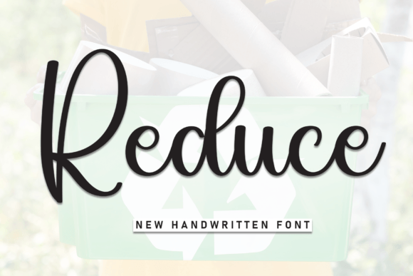 Reduce Font: A Handwritten Typeface That Brings Warmth to Your Craft Products