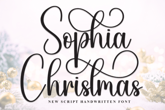 Sophia Christmas: A Flowing Script Font for Branding Projects