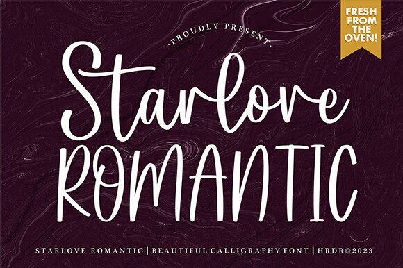 Starlove Romantic Brings Elegant Script Font Style to Your Brand