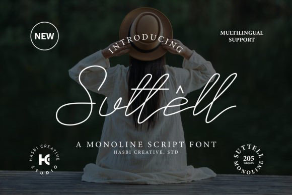 Suttell Monoline Script Brings Refined Elegance to Editorial Design