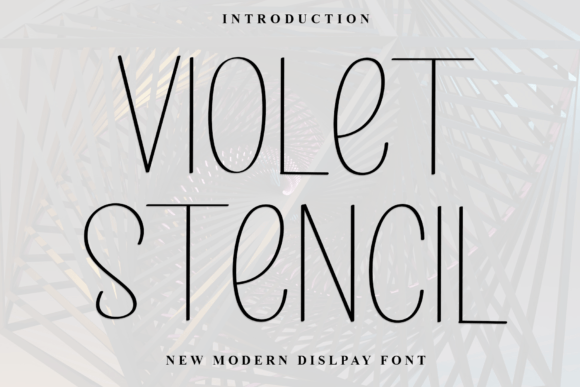 Violet Stencil: A Refined Handwritten Font for Digital Design