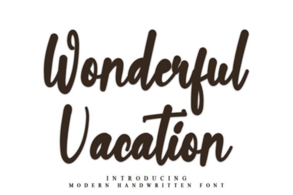 Wonderful Vacation: A Script Font That Elevates Digital Brand Experiences